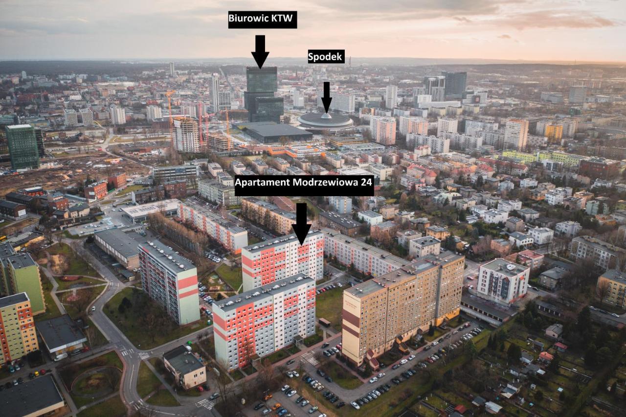 Apartmán Katowice Apartament Spodek Modrzewiowa 24 Exteriér fotografie